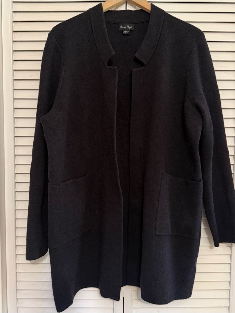 Charlie Paige Black Knit Cardigan Sweater/Jacket